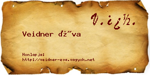 Veidner Éva névjegykártya